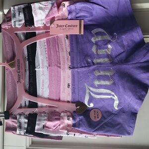 Juicy Couture Panty Set 7 Pairs - L NWT